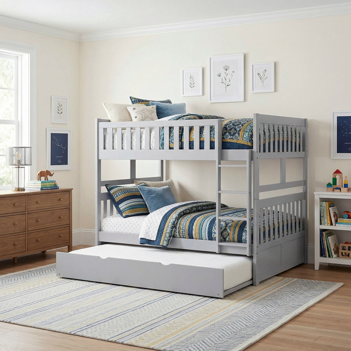 Orion Full/Full Bunk Bed with Twin Trundle