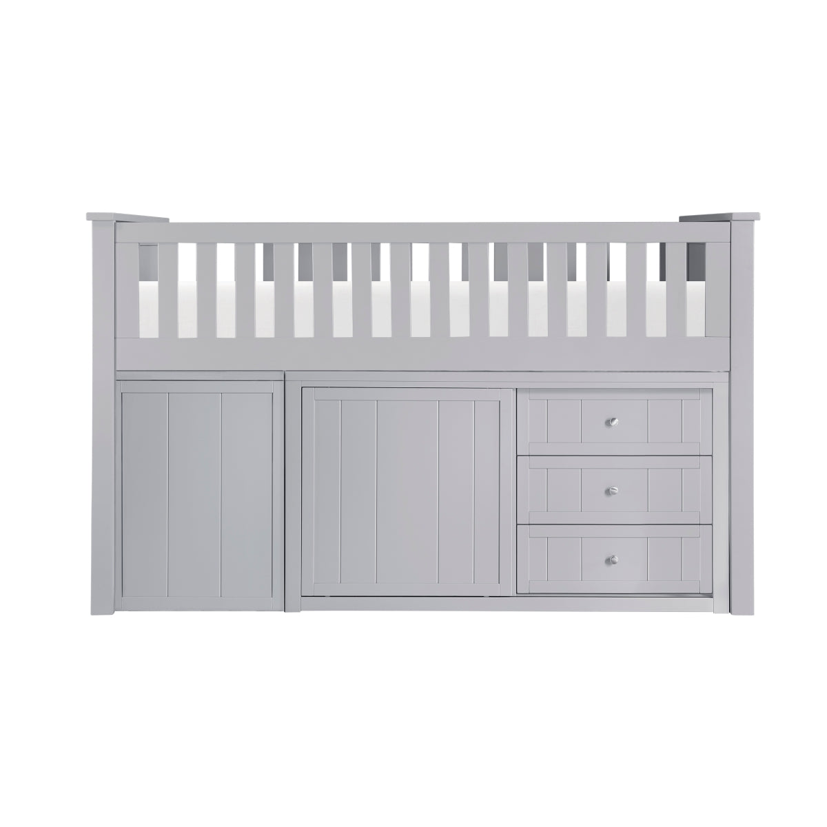 Orion Low Loft Bunk with Bookcase and 2 Dressers