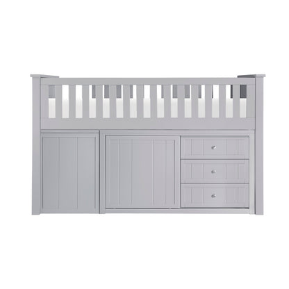 Orion Low Loft Bunk with Bookcase and 2 Dressers