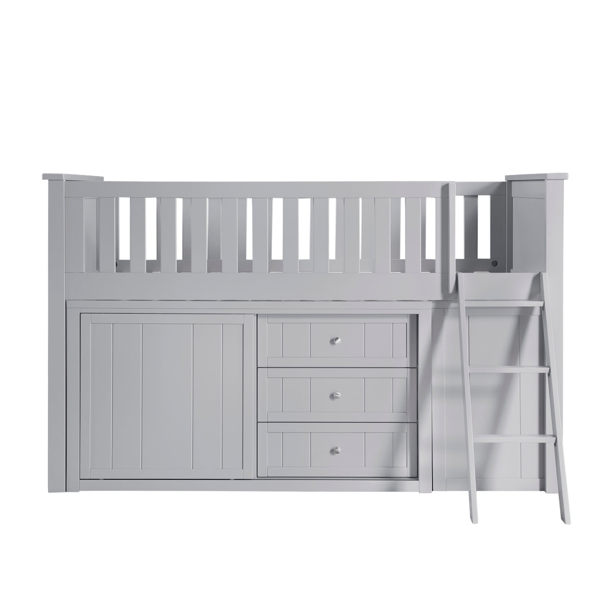 Orion Low Loft Bunk with Bookcase and Dresser