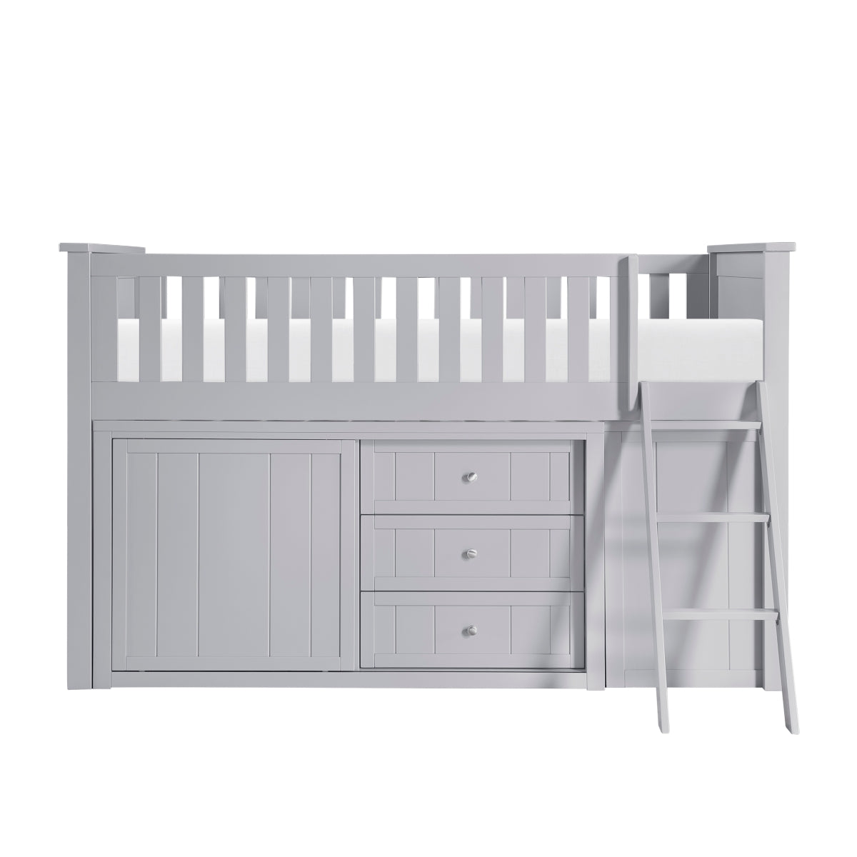 Orion Low Loft Bunk with Bookcase and Dresser