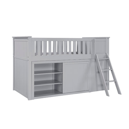 Orion Low Loft Bunk with Bookcase and Dresser