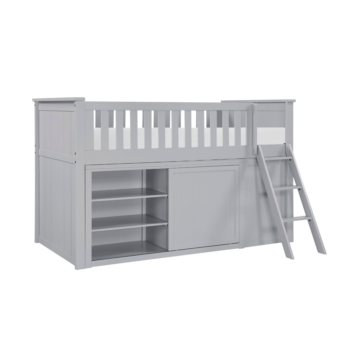 Orion Low Loft Bunk with Bookcase and Dresser