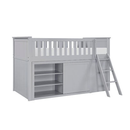 Orion Low Loft Bunk with Bookcase and Dresser