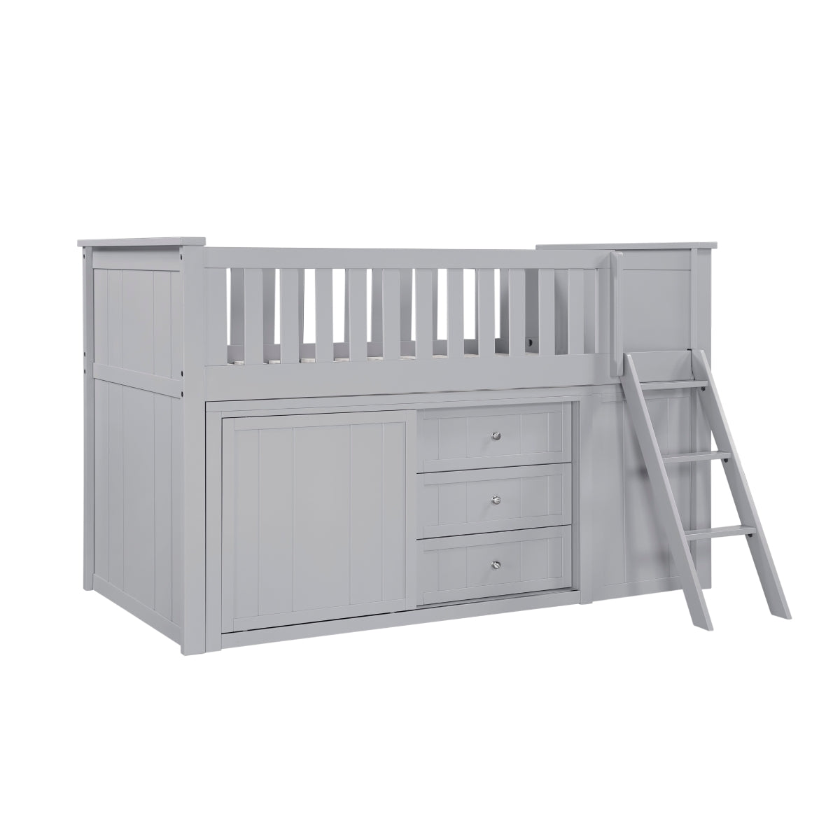 Orion Low Loft Bunk with Bookcase and Dresser