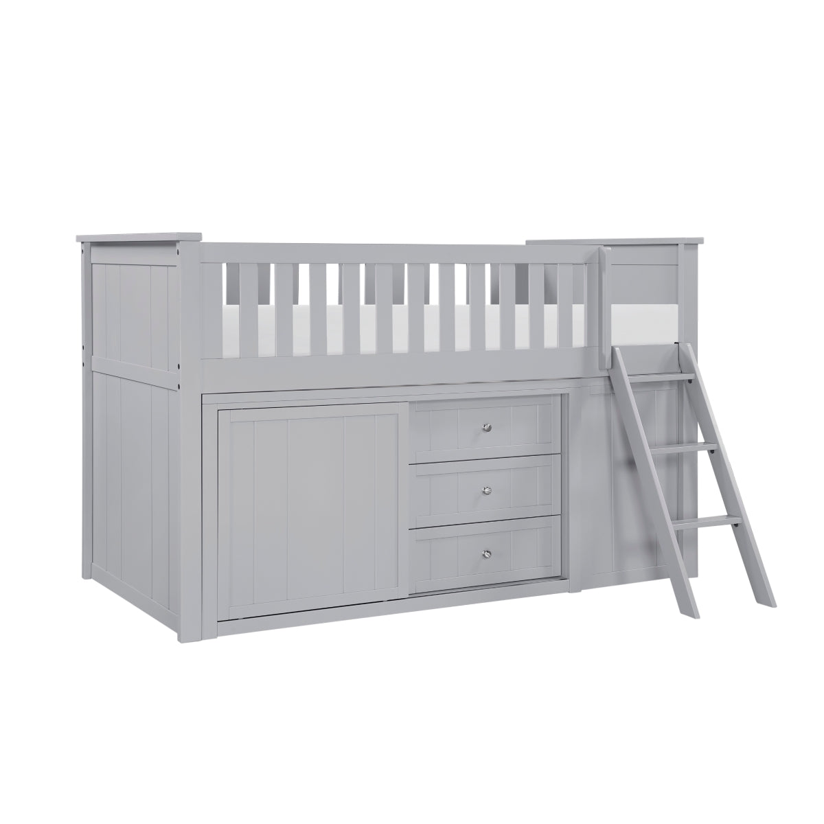Orion Low Loft Bunk with Bookcase and Dresser