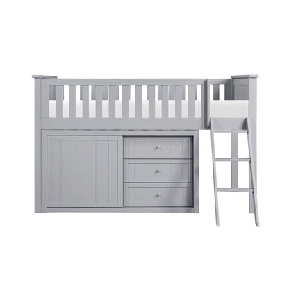 Orion Low Loft Bunk with Dresser