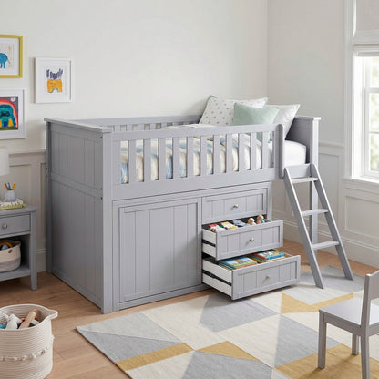 Orion Low Loft Bunk with Dresser