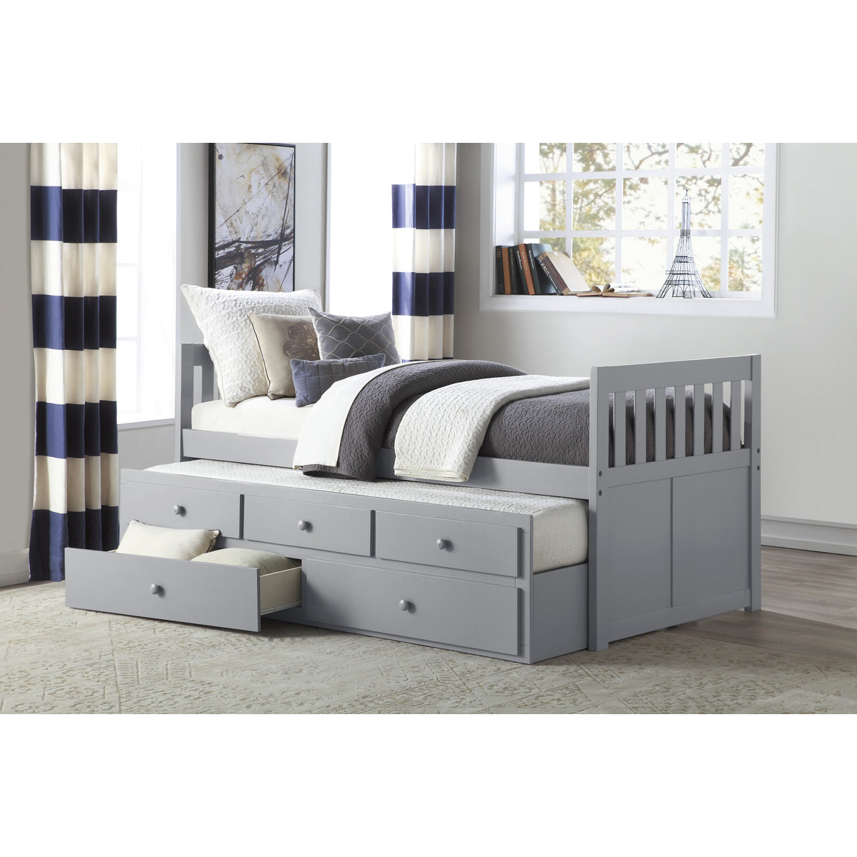 Orion Twin/Twin Trundle Bed