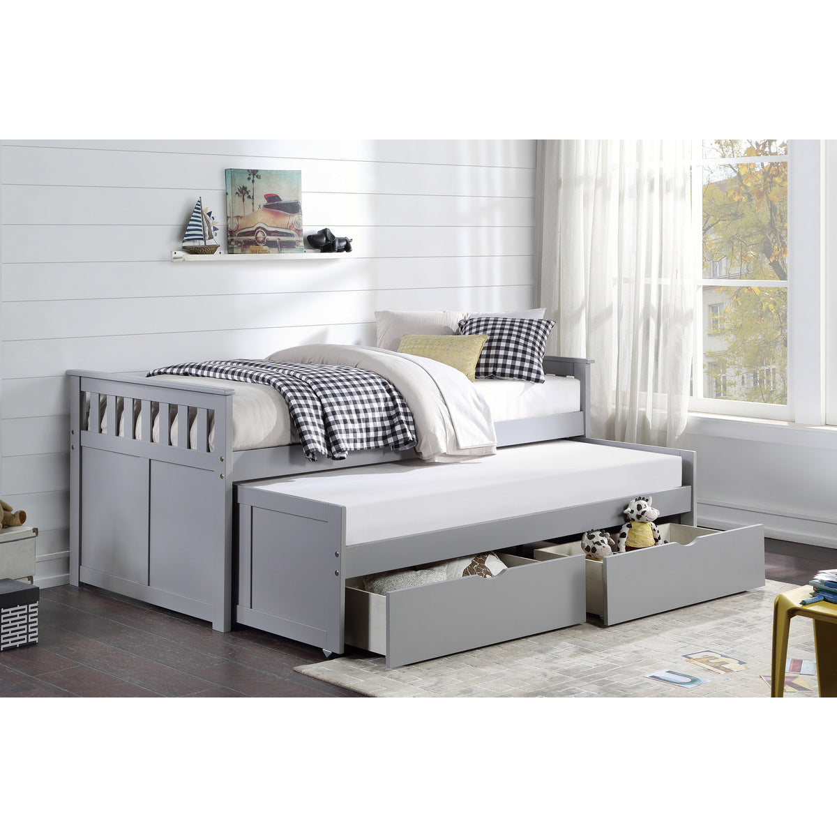 Orion Twin/Twin Bed with Storage Boxes