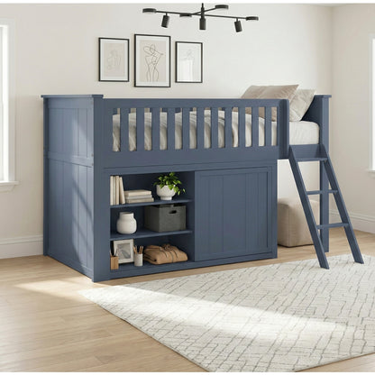 Nora Low Loft Bunk with Dresser