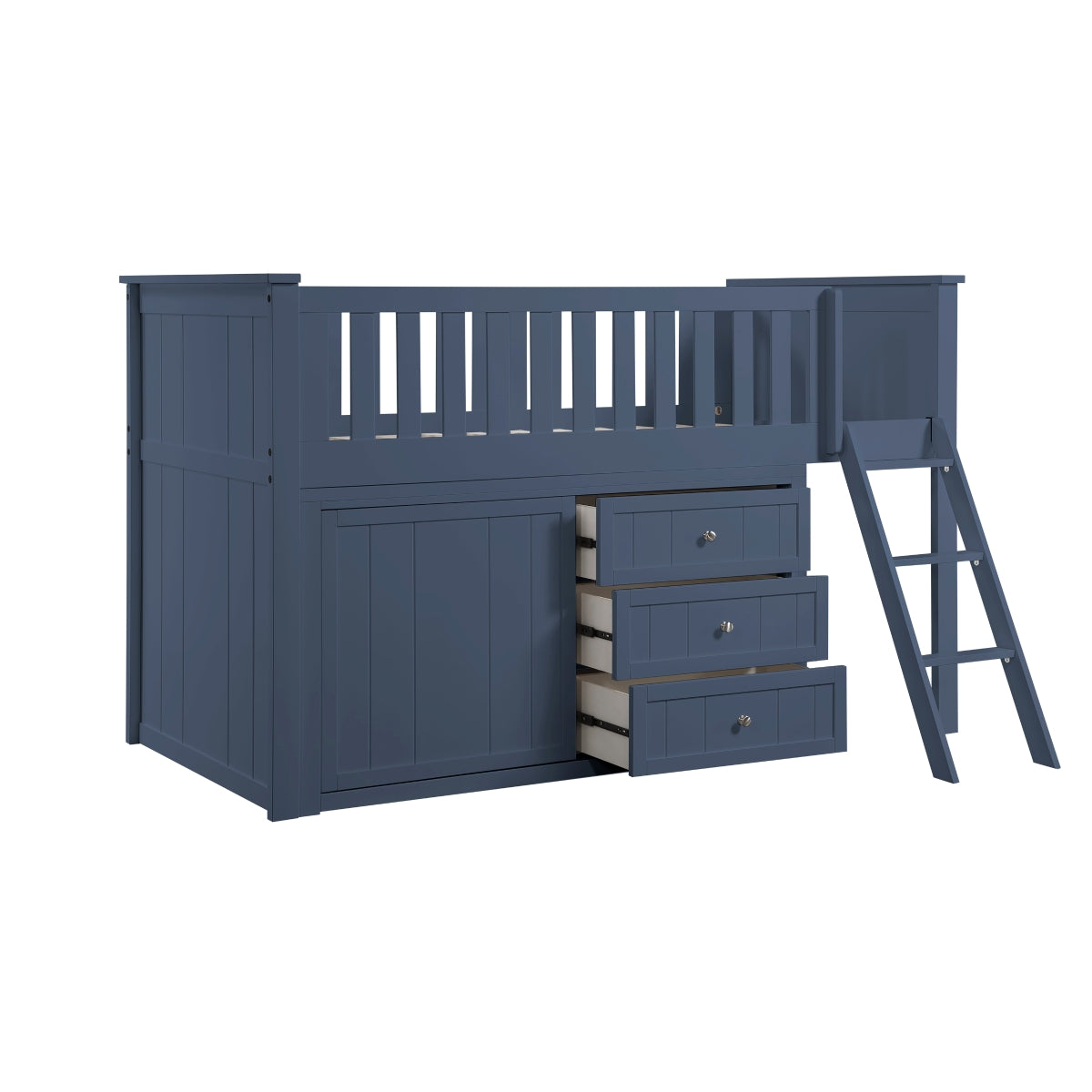 Nora Low Loft Bunk with Dresser