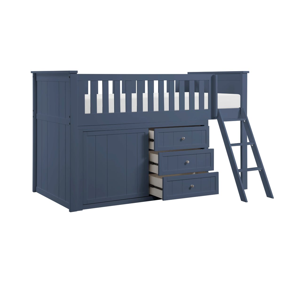 Nora Low Loft Bunk with Dresser