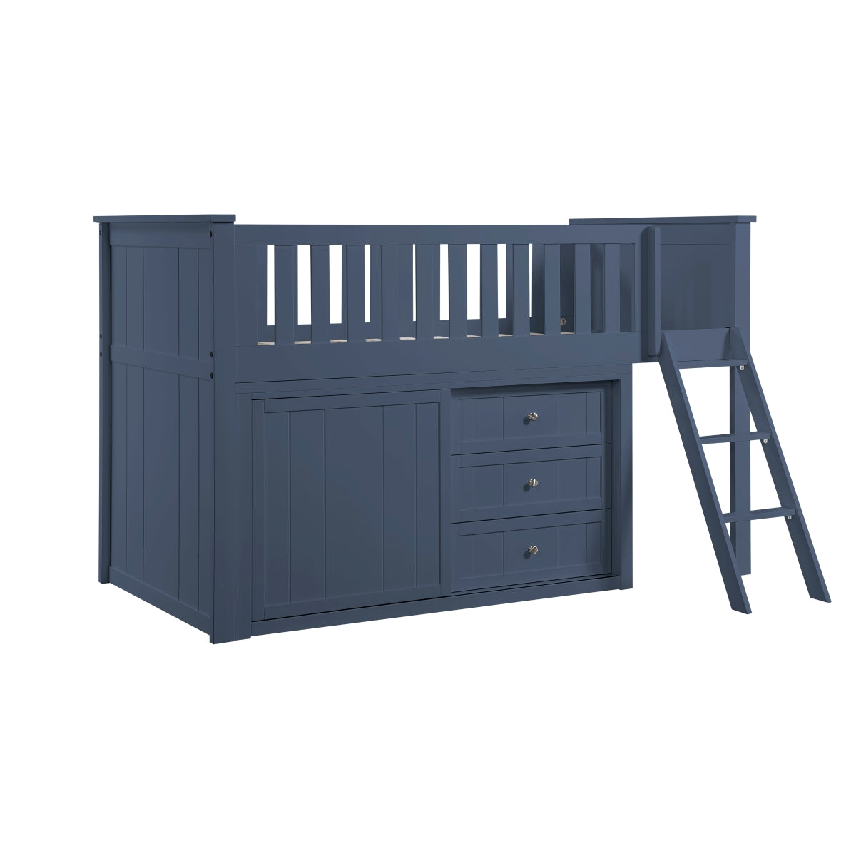 Nora Low Loft Bunk with Dresser