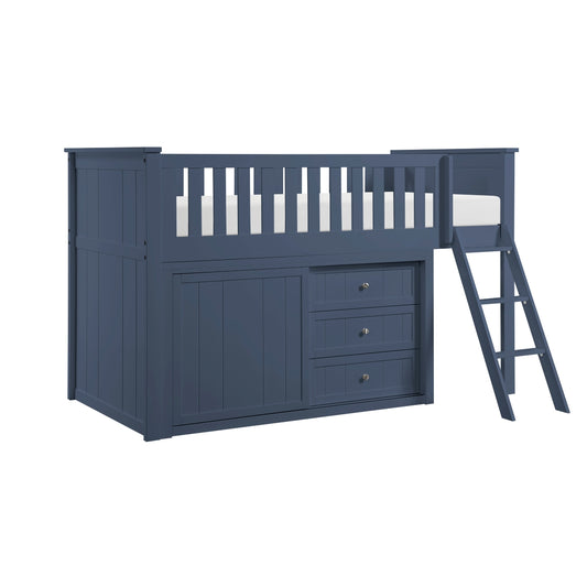 Nora Low Loft Bunk with Dresser