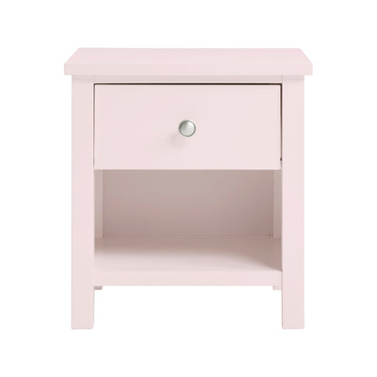 Night Stand, 1 Drawer, Pink