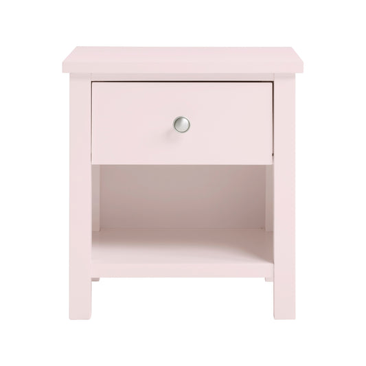 Night Stand, 1 Drawer, Pink