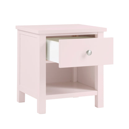 Night Stand, 1 Drawer, Pink