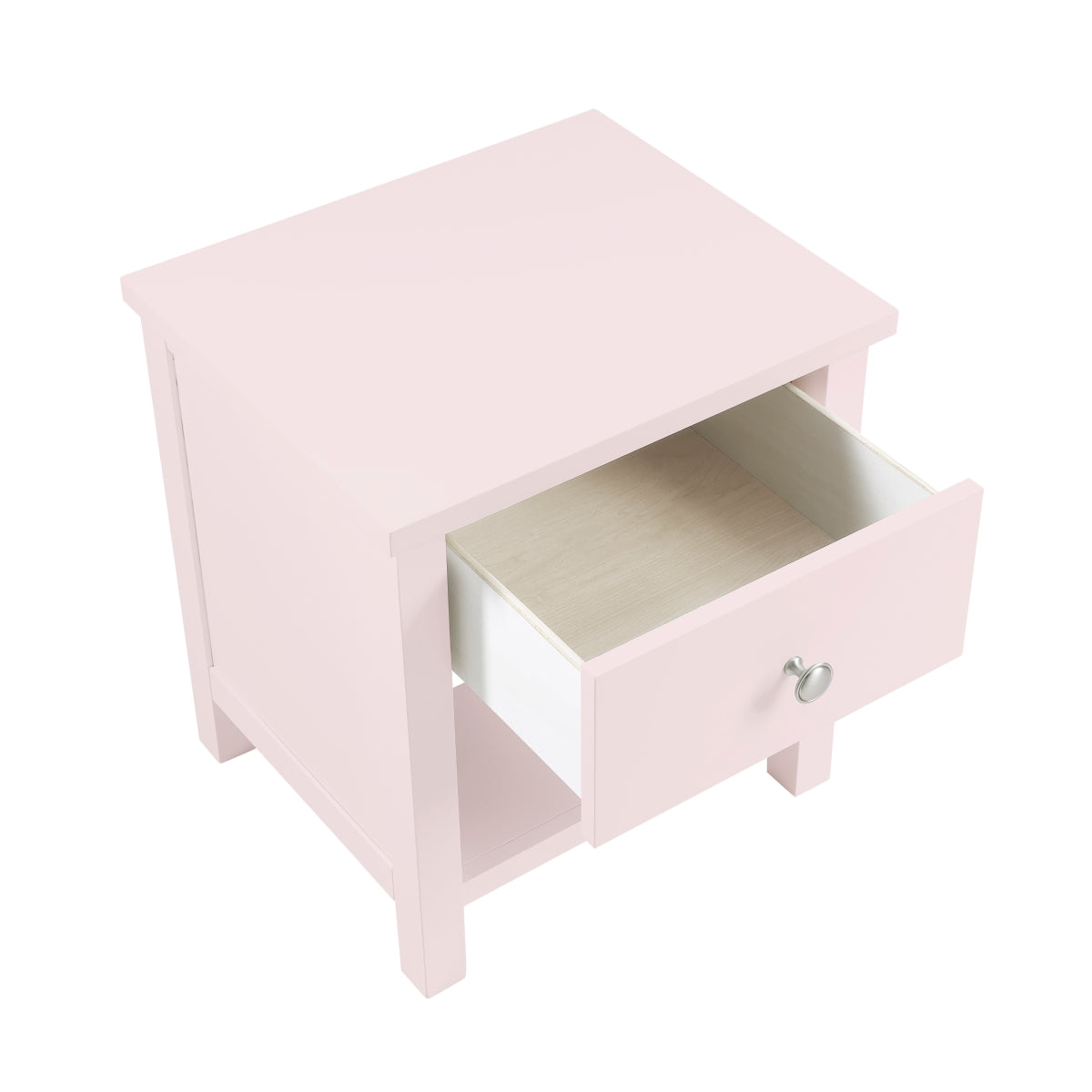 Night Stand, 1 Drawer, Pink