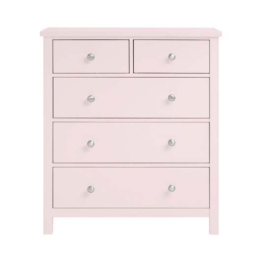 Chest, 5 Drawers, Pink