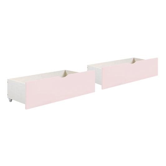 2 Pcs Storage Boxes With Casters, K/D