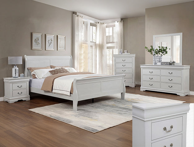 Louis Philip Greige Bedroom Group (SETB3750)