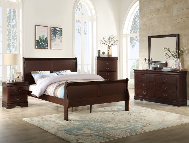Louis Philip Cherry Bedroom Group (SETB3850)