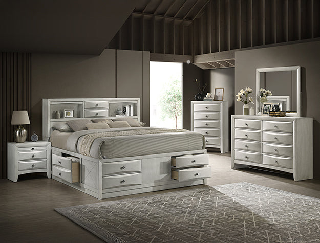 Emily Storage White Bedroom (SETB4255)