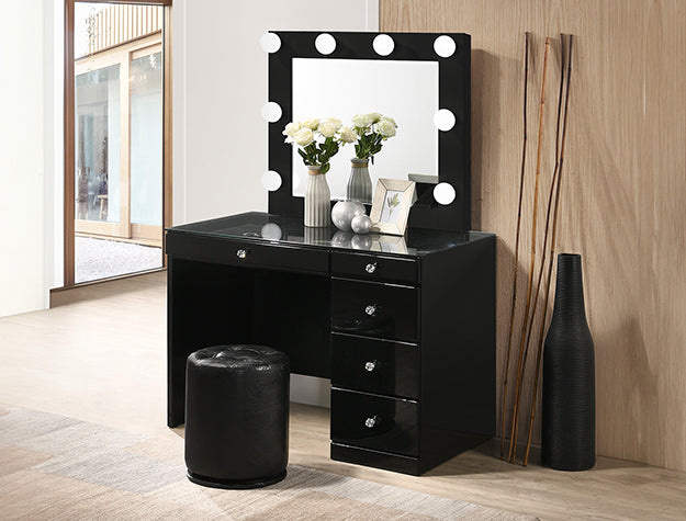 Morgan/Luxo Vanity Black (B4851BK-4852-11)