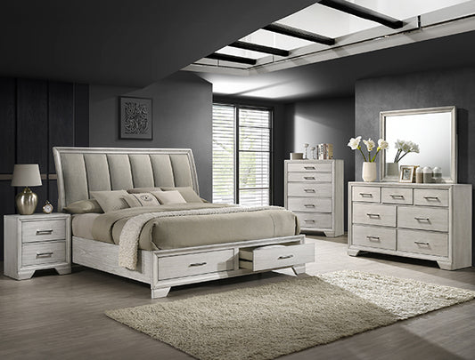Jaymes White Mist Bedroom Group (SETB6582)
