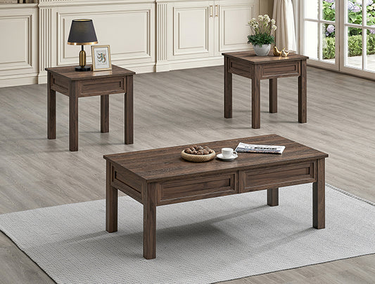 Lorraine 3-Pk Cocktail Set Brown (B6610-CE-SET)