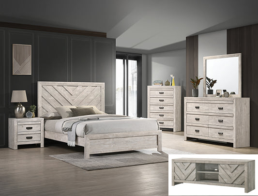 Valor Bedroom Group White (SETB9330)