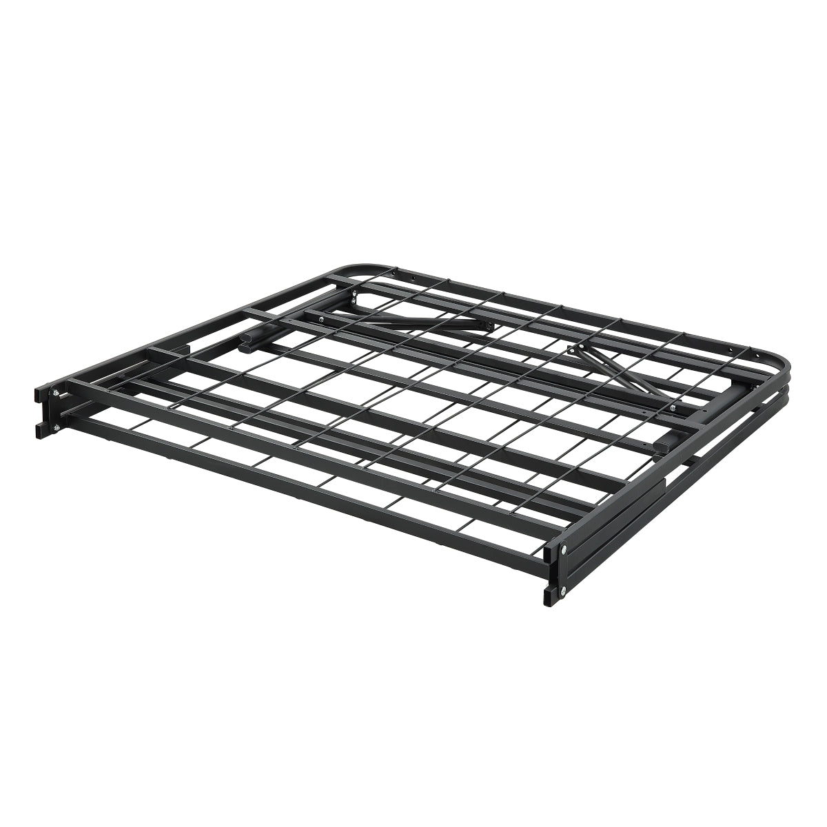 Elevated Foldable Metal Platform Bed Frame, Toolless
