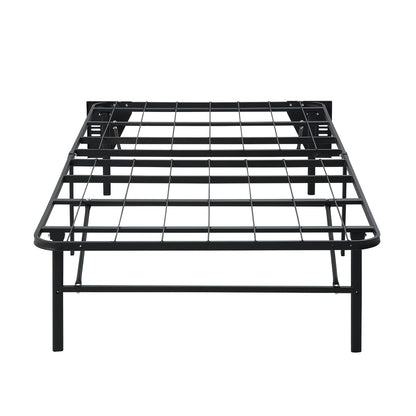 Elevated Foldable Metal Platform Bed Frame, Toolless