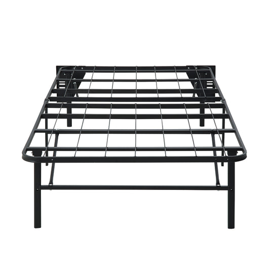 Elevated Foldable Metal Platform Bed Frame, Toolless