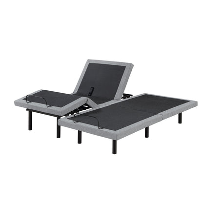 Flex Split Eastern King Power Heads and Foot Adjustable Bed Frames with Massage, Zero Gravity, Charging Ports and Nightlight