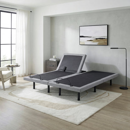 Flex Split Eastern King Power Heads and Foot Adjustable Bed Frames with Massage, Zero Gravity, Charging Ports and Nightlight