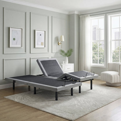 Flex Split Eastern King Power Heads and Foot Adjustable Bed Frames with Massage, Zero Gravity, Charging Ports and Nightlight