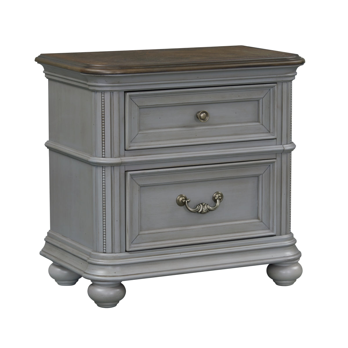 Elbert Night Stand With Usb +C, Gray