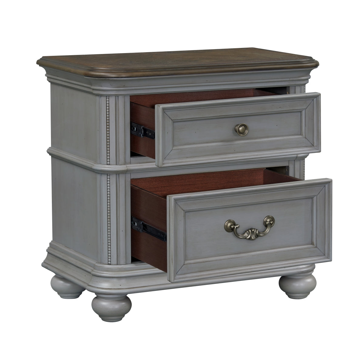 Elbert Night Stand With Usb +C, Gray