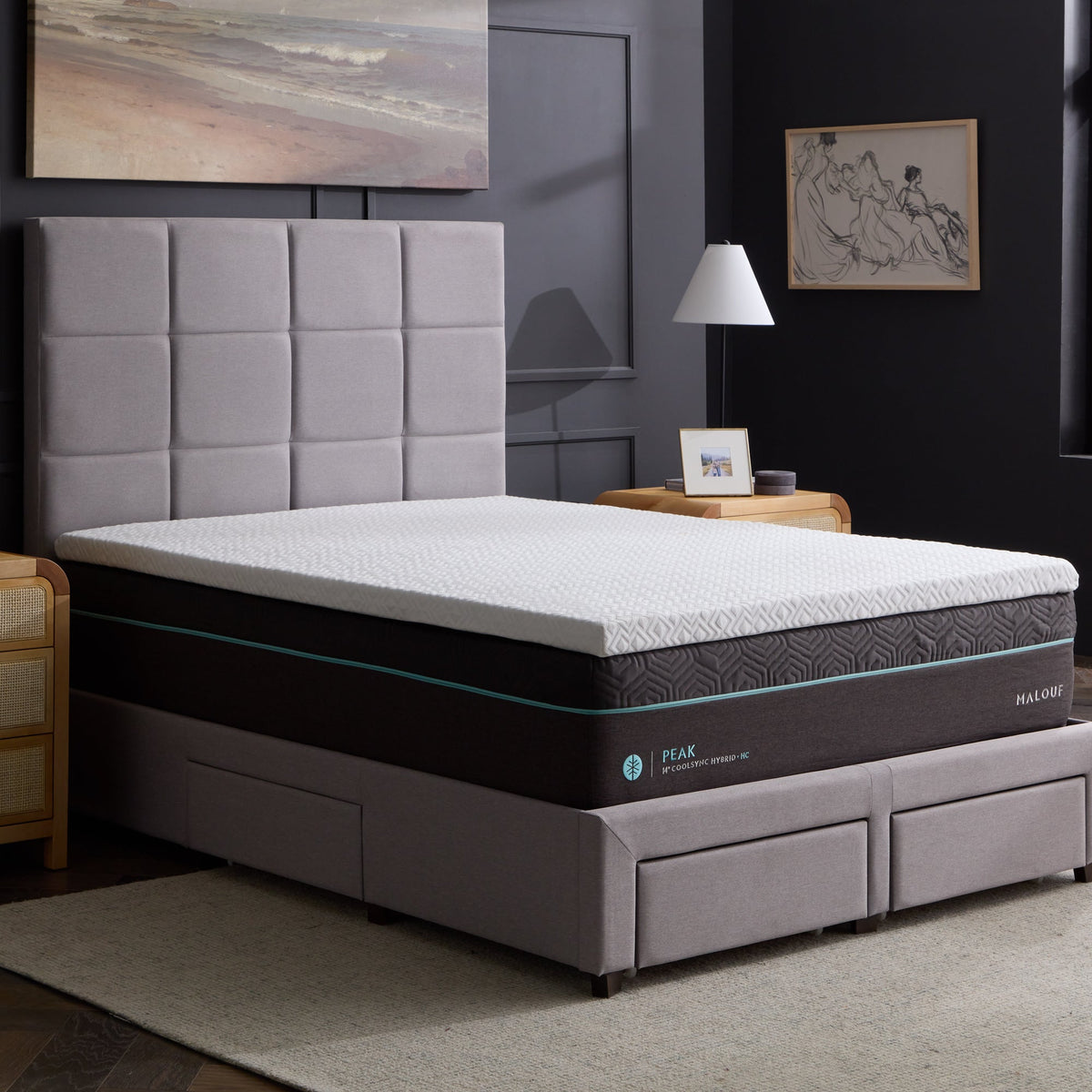 2.5" Gel Memory Foam Mattress Topper