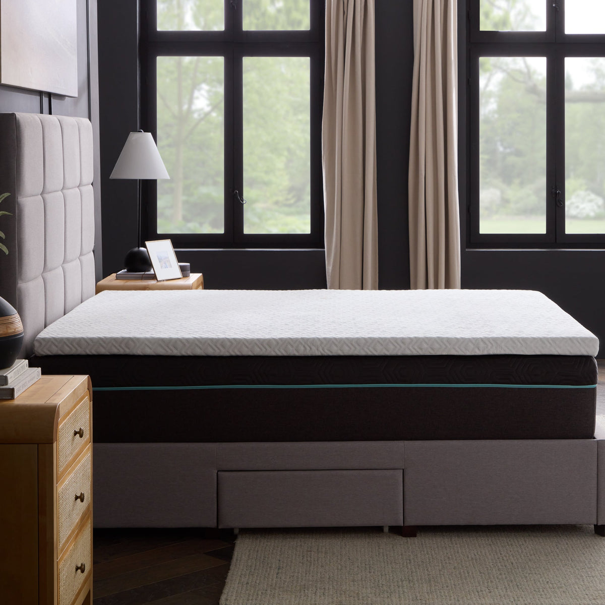 2.5" Gel Memory Foam Mattress Topper