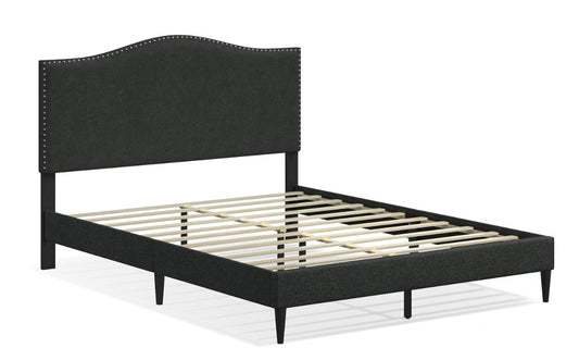 Leighford Queen Platform Bed (Charcoal)