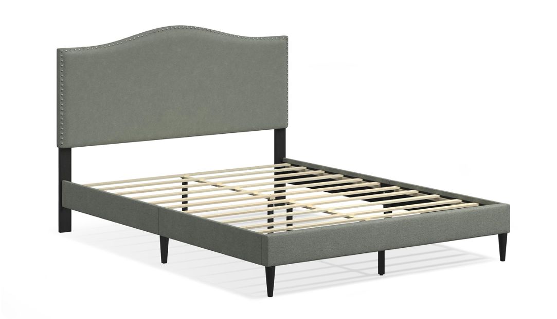 Leighford Queen Platform Bed (Stone)