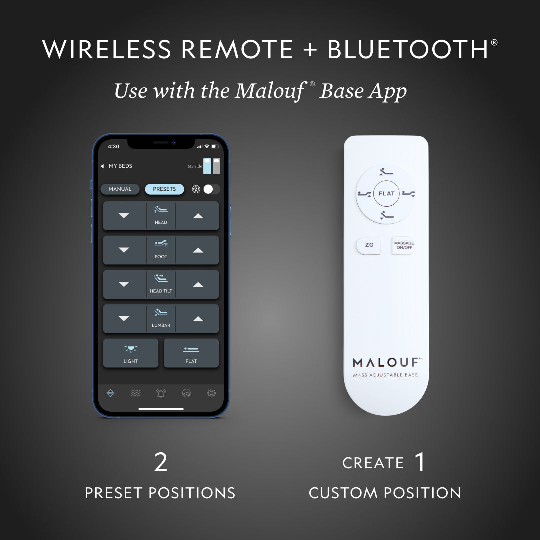 M455 Smart Adjustable Bed Base