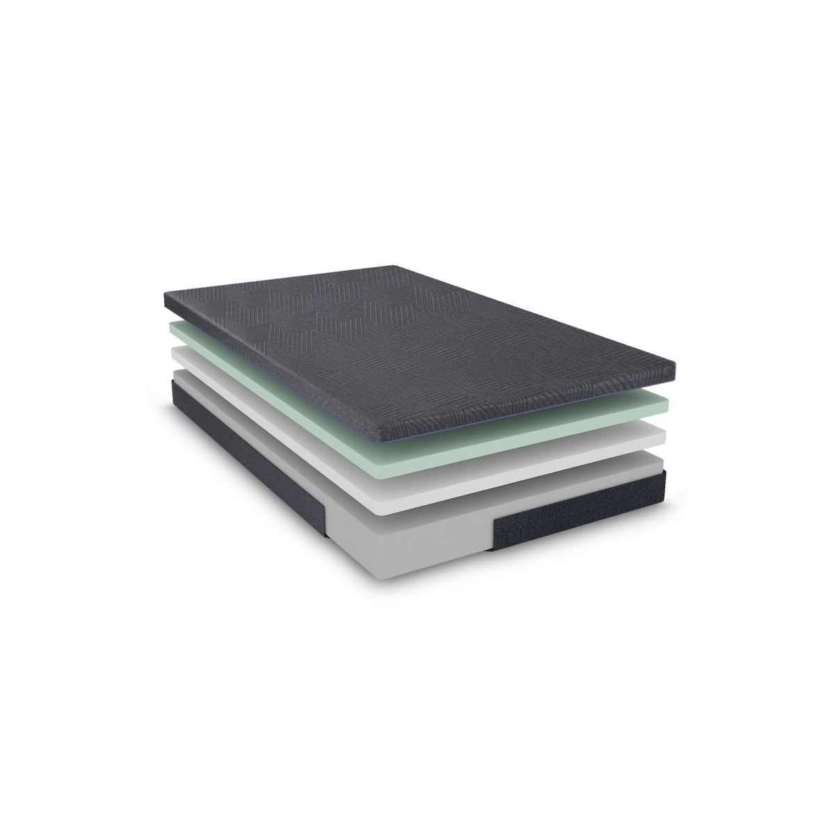 Burnham 11" California King Green Tea Gel-Infused Memory Foam Mattress - Gray