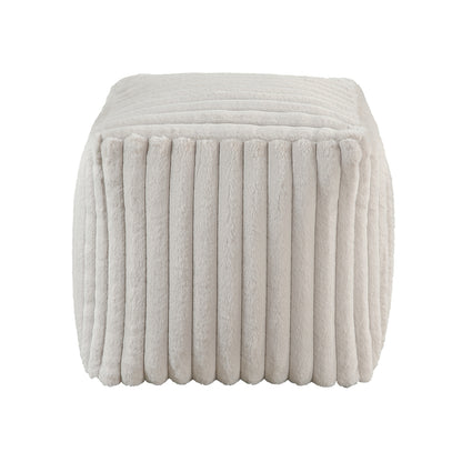 Easley Pouf (no Wooden Frame) - Off-White