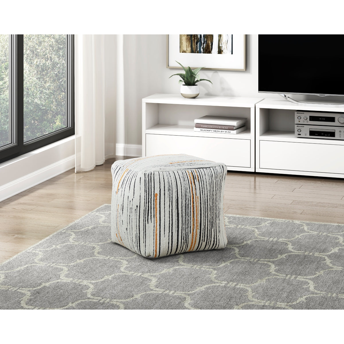Easley Pouf (no Wooden Frame) - Multi-color (P31008)