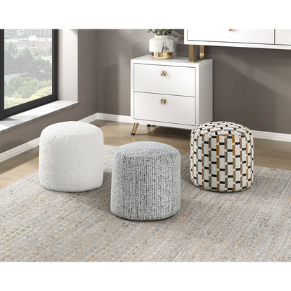 Easley Pouf (no Wooden Frame) - Off-White (P31010)
