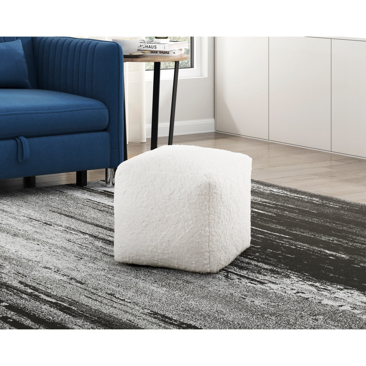 Easley Pouf (no Wooden Frame) - Off-White (P31011)